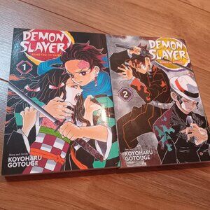 Demon Slayer KNY Manga Volumes 1 & 2